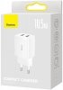 ŁADOWARKA SIECIOWA Baseus Compact Charger CCXJ010202 10.5W 2x USB-A BIAŁA